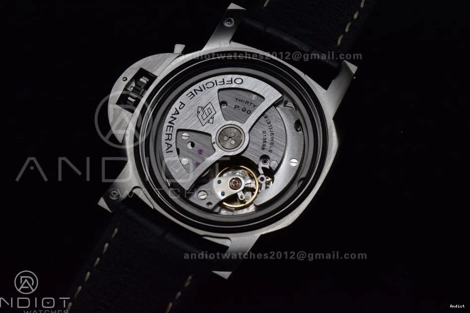 on Black Black Dial  Best Leather Strap VSF P.9010 PAM1312 1:1 Edition 0505